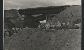 Most kolejowy na km. 57,1. 29 lipca 1946 r.